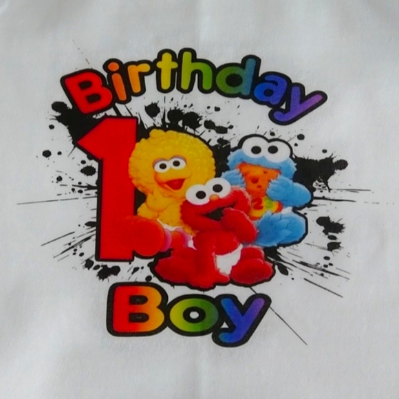 Sesame Street Themed Birthday Party Family Matching Shirts - Picture 3 of 7